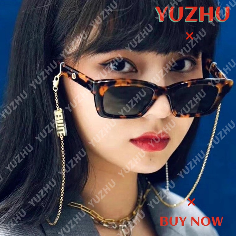 (YUZHU) TERSEDIA &amp; COD Kacamata Hitam Wanita Korean Gaya Rectangle Frame Kacamata Hitam Women Sunglasses