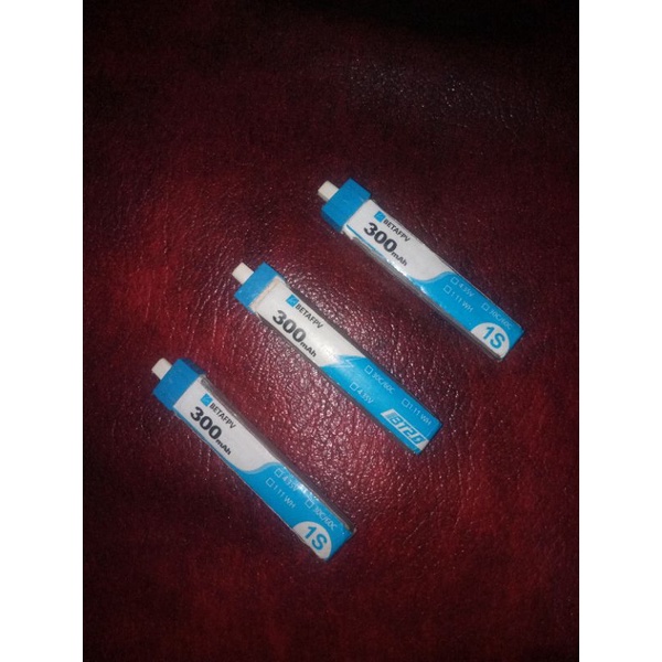 Betafpv 1s 300Mah 30C HV Lipo Baterai (Bekas)