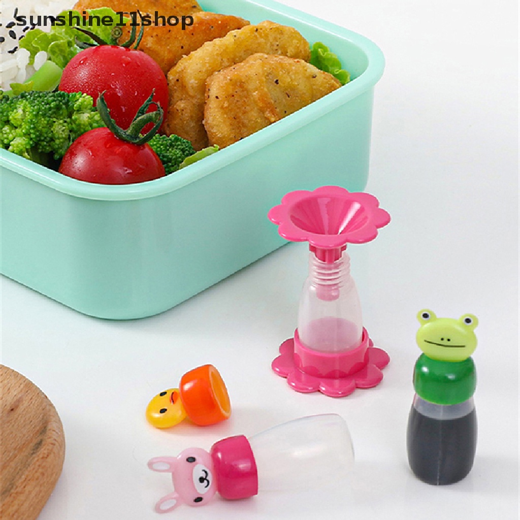 Sho 4Pcs Botol Saus Mini Bentuk Kelinci / Kodok / Bebek