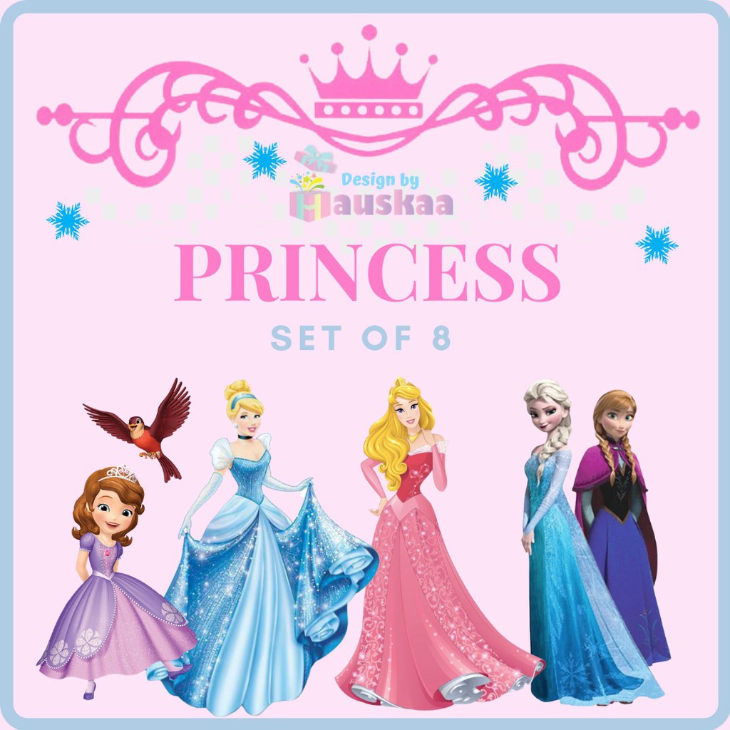 

Gift Box Hampers Hadiah Ulang Tahun Lebaran Natal Anak Karakter Disney Princess Isi 8