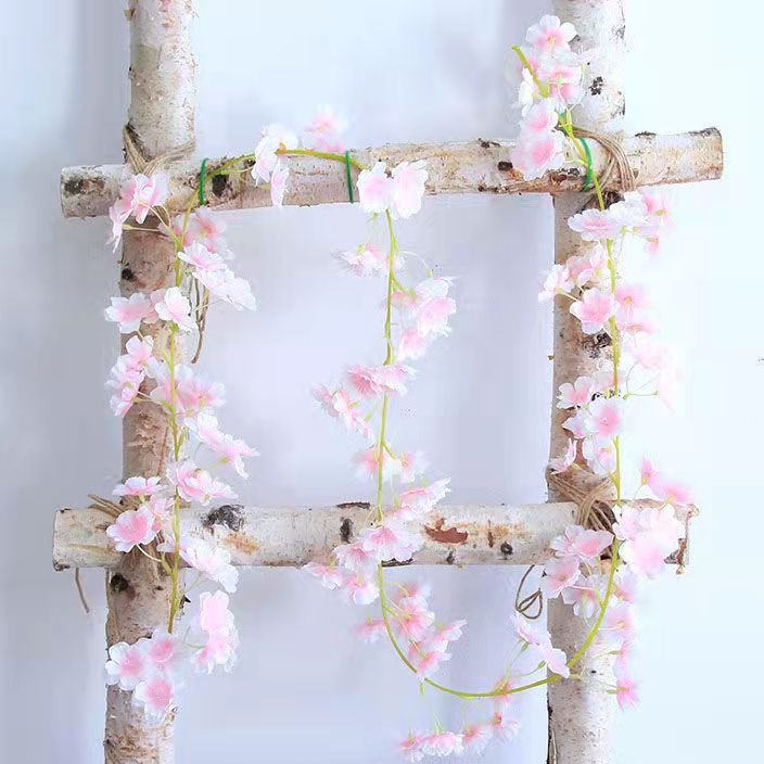 Bunga Sakura Hias Juntai Dekorasi Dinding Rumah Murah Import Tanaman Bunga Hias Plastik PBP66