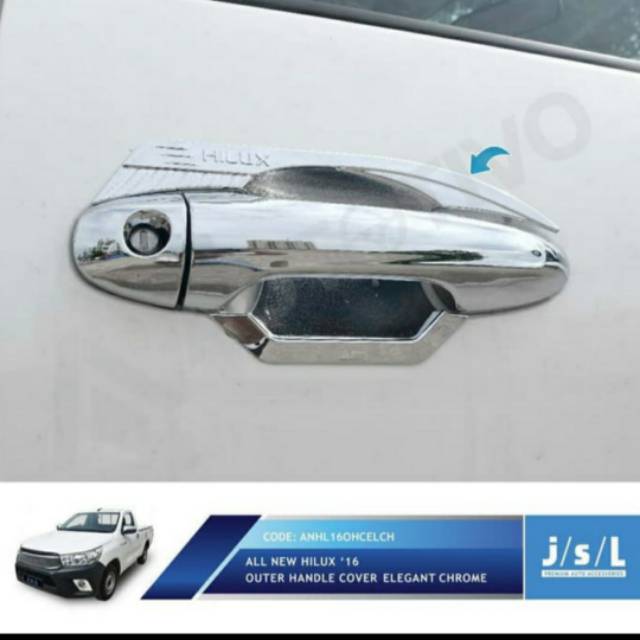 Outer  cover all new Hilux model elegant Hitam &amp; Chrome  jsl