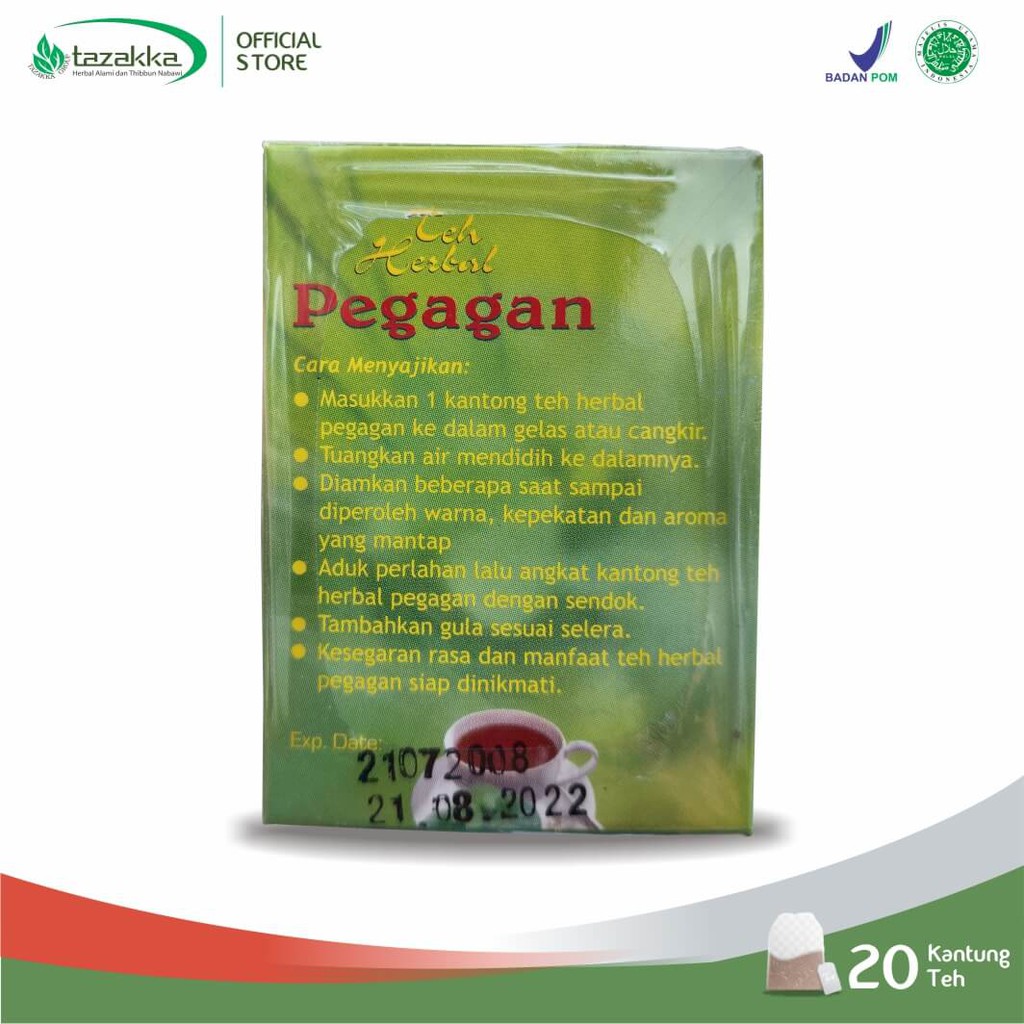 TEH PEGAGAN Herbal Tazakka ORIGINAL Halal BPOM RESMI