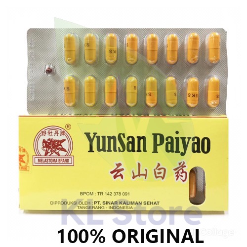 YUNNAN PAIYAO LOKAL SINAR KALIMAN 16 kapsul YUNAN BAIYAO LUKA DALAM YUNSAN PAIYAO YUN NAN BAI YAO