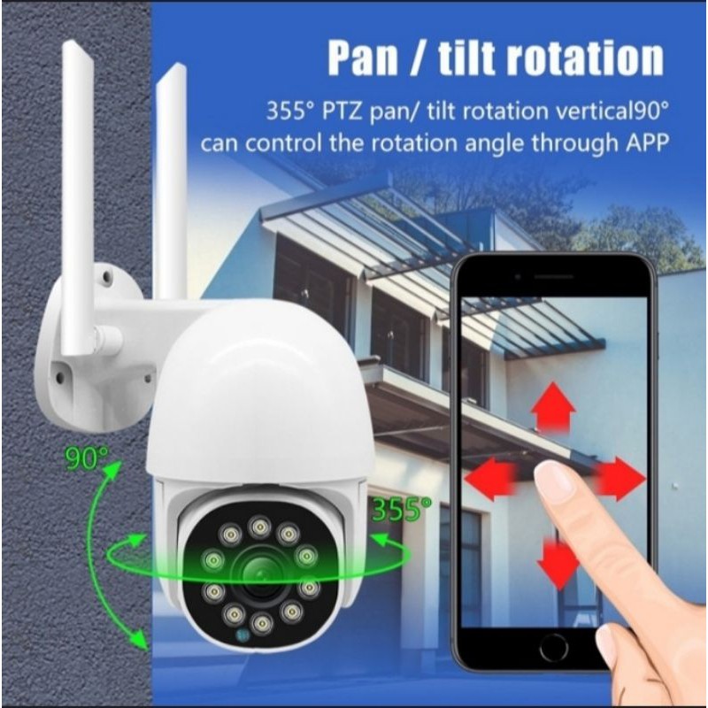 IP CAM CCTV OUTDOOR 5MP FULL HD PTZ SPEED DOME WIRELESS / FREE SANDISK 64GB