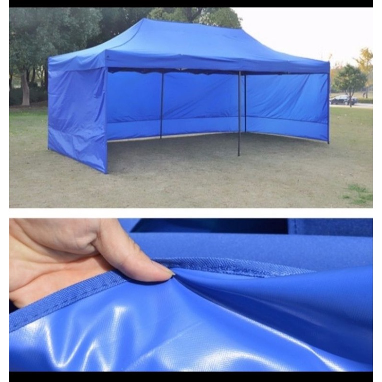 Tenda lipat 3×6 dinding 3 sisi