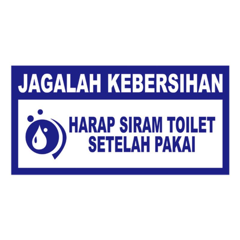 Jual Terlaris Stiker Jagalah Kebersihan Toilet Bayar Ditempat Cod Shopee Indonesia