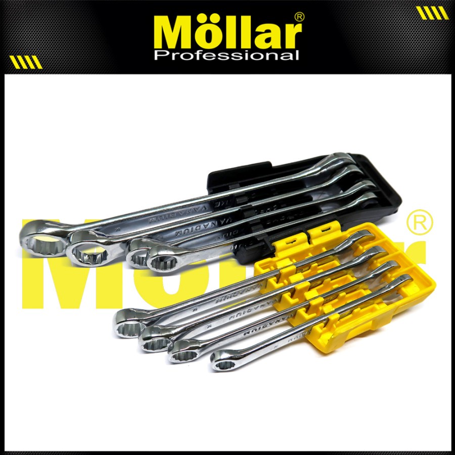 BISON KUNCI RING PAS SET COMBINATION WRENCH SET 8PCS 8-19mm