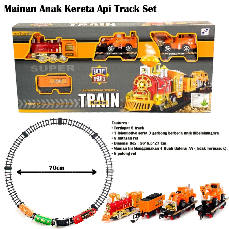 Mainan Set Kereta Api Track - Electric Rail Train High Kids Toys Berkualitas