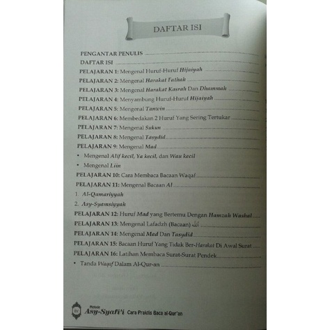 PAKET MURAH 2 BUKU Metode Asy Syafii Ilmu Tajwid Praktis dan Cara Praktis Baca Al Quran Original Abu Yala Kurnaedi - Pustaka Imam Asy Syafii-3