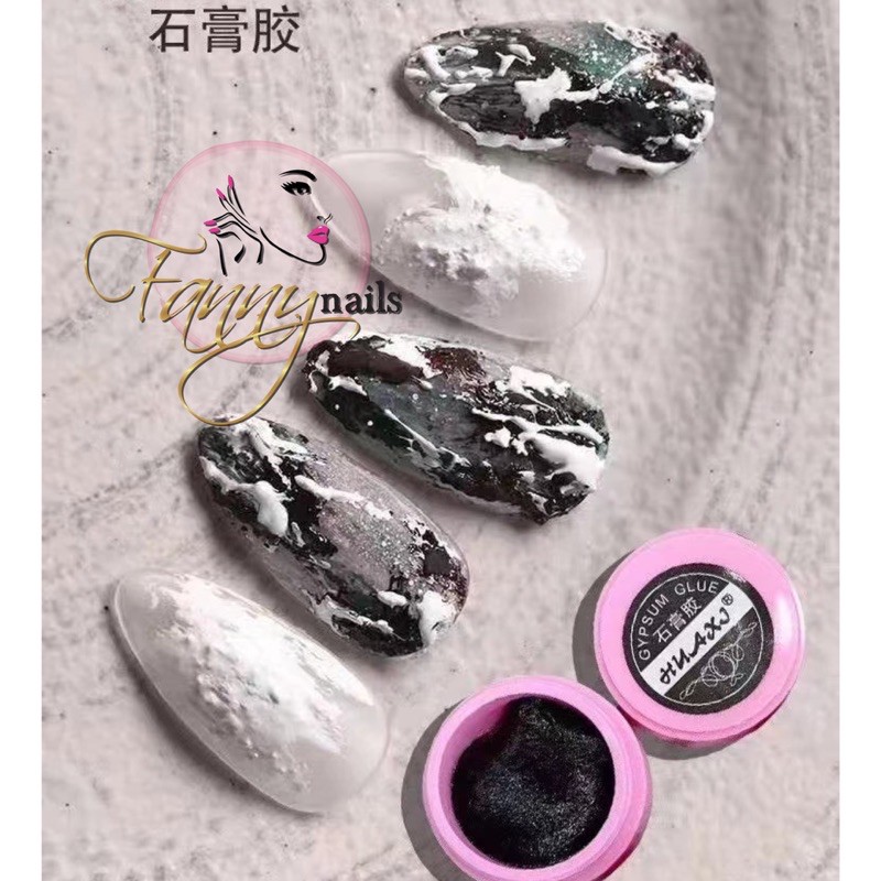 HUAXI SAND SCULPTURE GEL GYPSUM GLUE CARVED 3D 4D GEL POLISH / gel pasir timbul nailart japan style