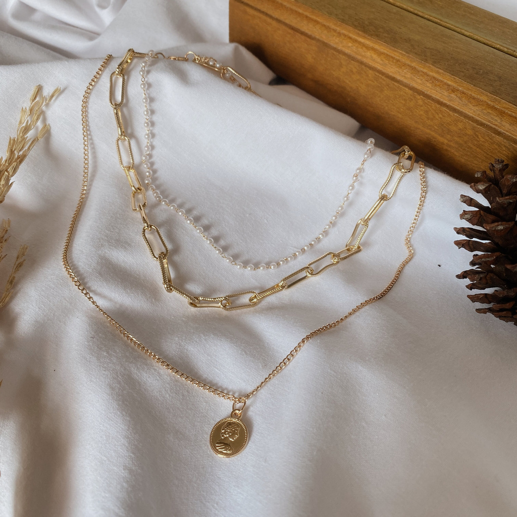 olivia necklace / Aksesoris Kalung Wanita Kalung Korea