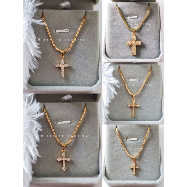 Kalung Salib Xuping Emas Wanita Import