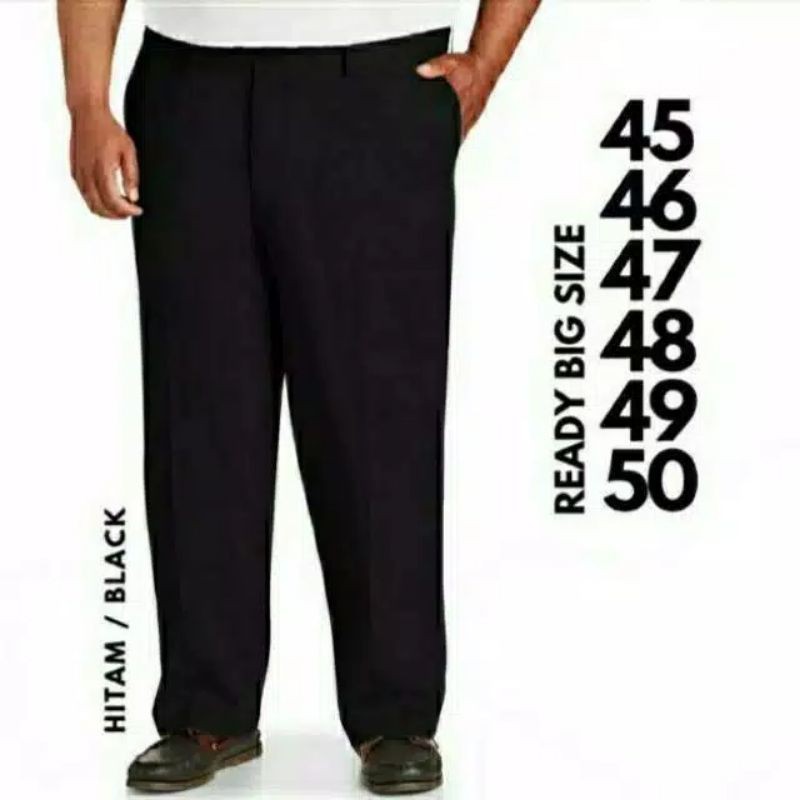 celana bahan jumbo | celana bahan big size | celana bahan pria reguler | celana bahan jumbo baggy