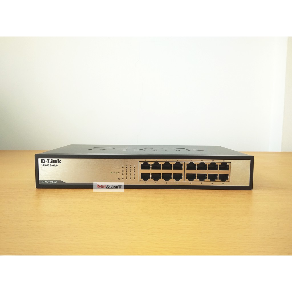 DLINK DES1016C - 16 Ports Fast Ethernet Switch Steel DES-1016C