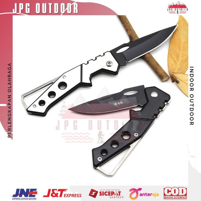 Pisau Saku Lipat Mini Portable Survival Tool Knife Serbaguna