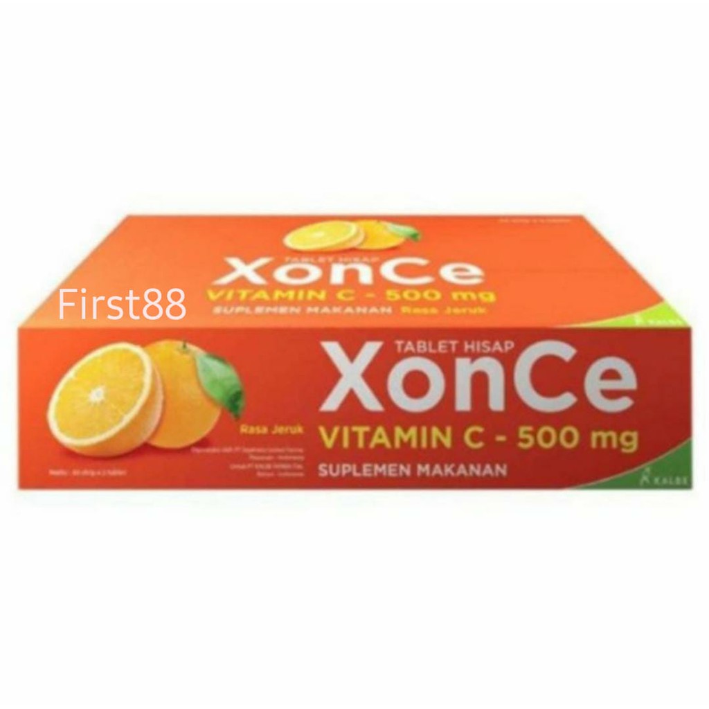 Jual XONCE tablet hisap vitamin C 500mg (BOX isi 50x2=100 tablet
