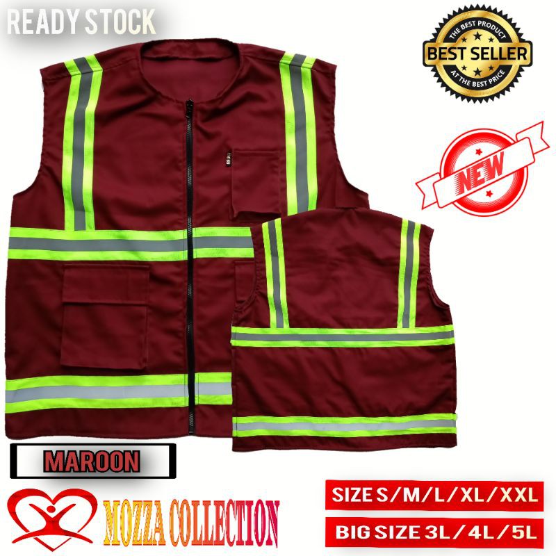 ROMPI SAFETY MERAH MAROON MERK BOSS/ROMPI PROYEK/ROMPI MURAH