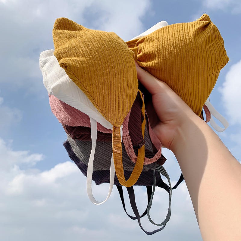 Bra Wanita dengan Model Lilit dan Kerah Deep-V Neck Bergaya Sexy untuk Olahraga / Yoga-4