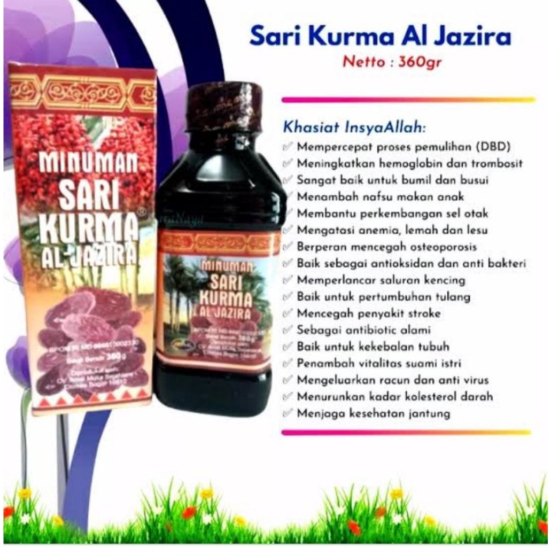 

Sari kurma Al jazirah 360g