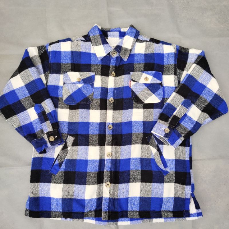 Flanel Sherpa Second Bahan Wool Tebal