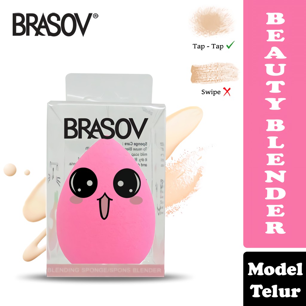 BRASOV Spons Make Up Diameter 3.5 CM Concealer Sponge Blending Spon Beauty Blender