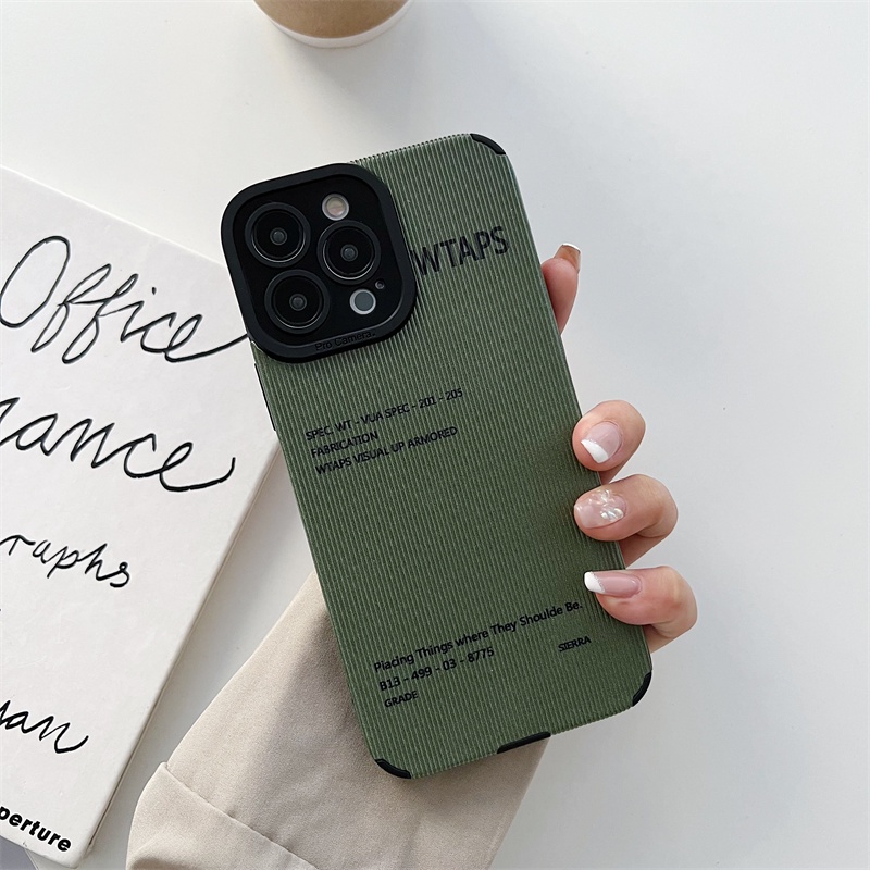 Soft case Silikon Tekstur Kulit Tulisan Untuk iphone 11 pro max 12 13 pro max X Xs max XR 7 8 plus se2020