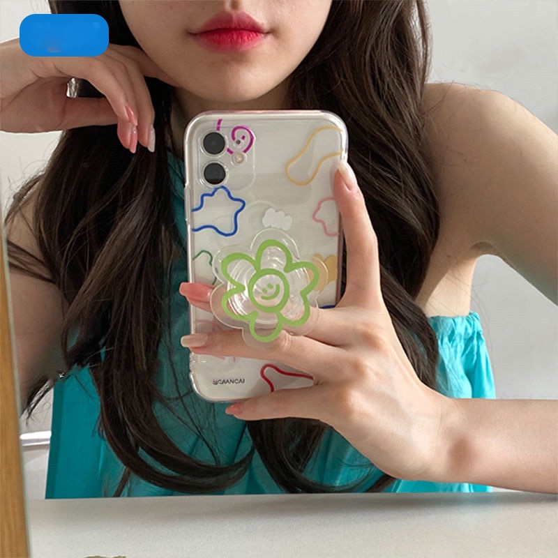 Popsocket Hp Bentuk Bunga 3d Bahan Silikon