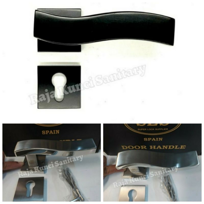 Handle Pintu Roses SES LH 159 Black Stainless SUS 304/Handle Pintu/Gagang Pintu