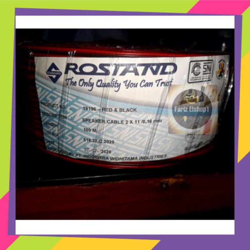 kabel speaker 2x11/0,16 mm ROSTAND