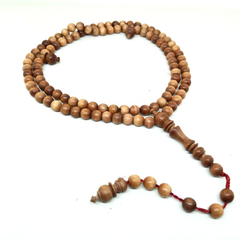 Tasbih 99 Butir Kayu Setigi Laut  Size 6mm Bahan Kayu Setigi Asli