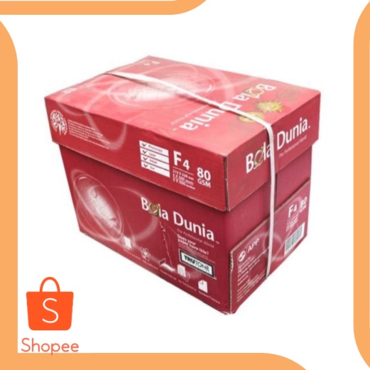 

Kertas Fotocopy Print Folio F4 70 80 g Bola Dunia Box - 80 gram ond