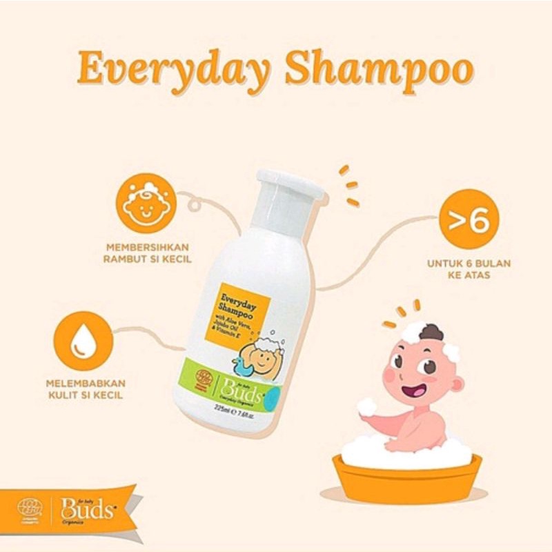 Buds everyday shampoo 225ml