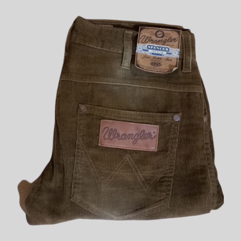 Celana Wrangler Corduroy Khaki Original