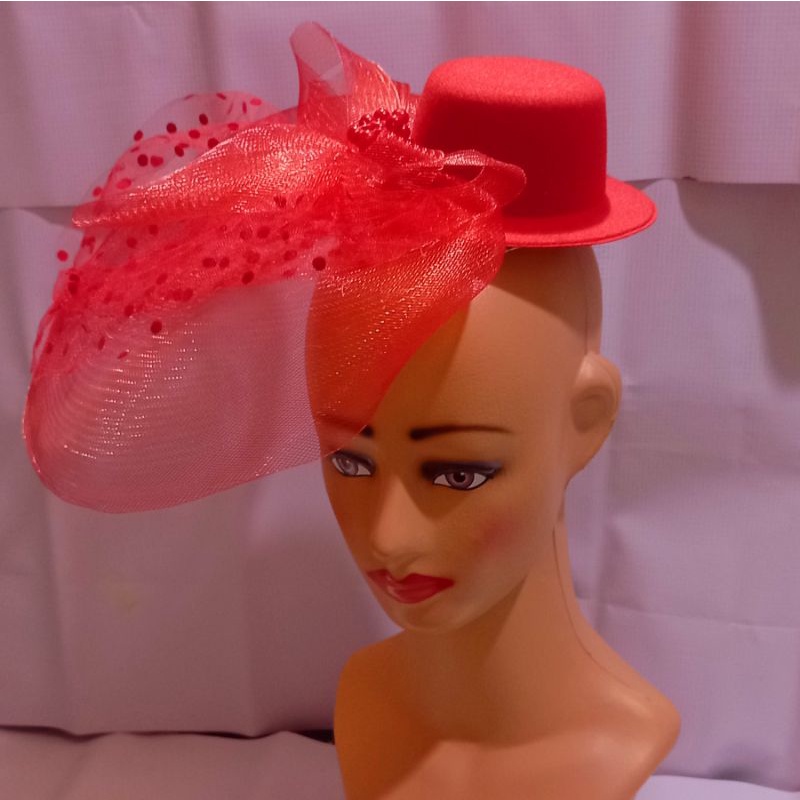 Topi Fascinator Jala Lebar A80-Headpiece Pesta