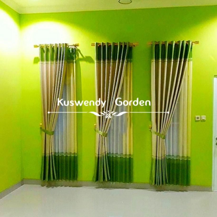Gorden Blackout Flat 100 x 250 cm Tinggi 2.5 meter Hordeng Jendela Pintu Tirai Minimalis