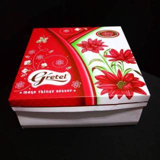 Kotak Gretel Tutup Pisah @ 1 PCS / Kotak Kue / Kotak Roti