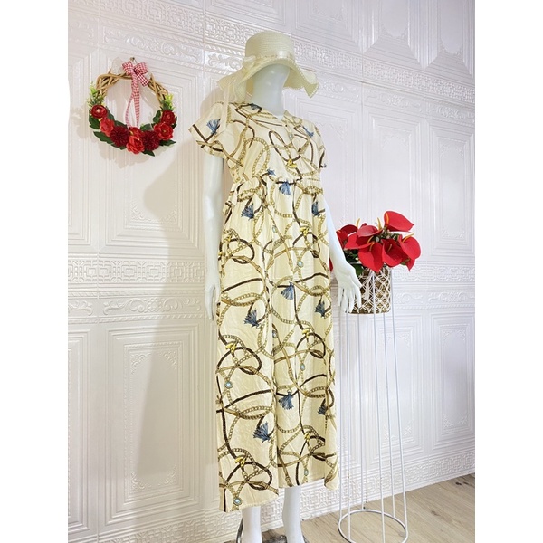 DASTER KIMONO PANJANG / KIMONO TALI SAMPING BUSUI KEKINIAN-K-CreamCh