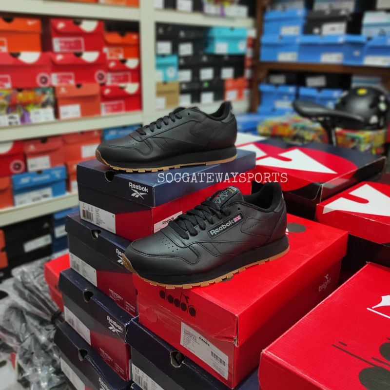 Reebok Classic Leather GUM BLACK Original 100% BNIB - REEBOK CLASSIC SNEAKERS GUM