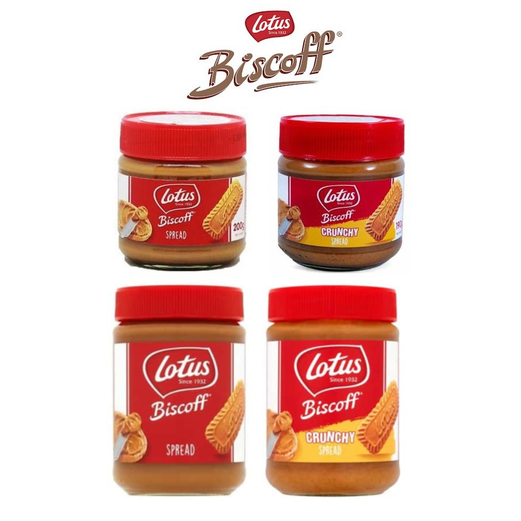 Lotus Biscoff Spread - Crunchy & Smooth Selai Biskuit Speculoos ...