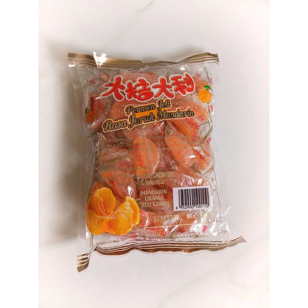 

permen jelly rasa jeruk mandarin / permen jeruk 504g (ASLI)