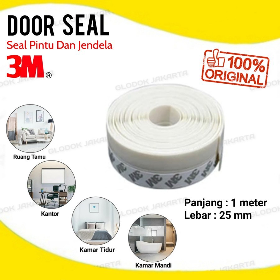 Door Seal Original 3M Penutup Lubang Celah Pintu Jendela