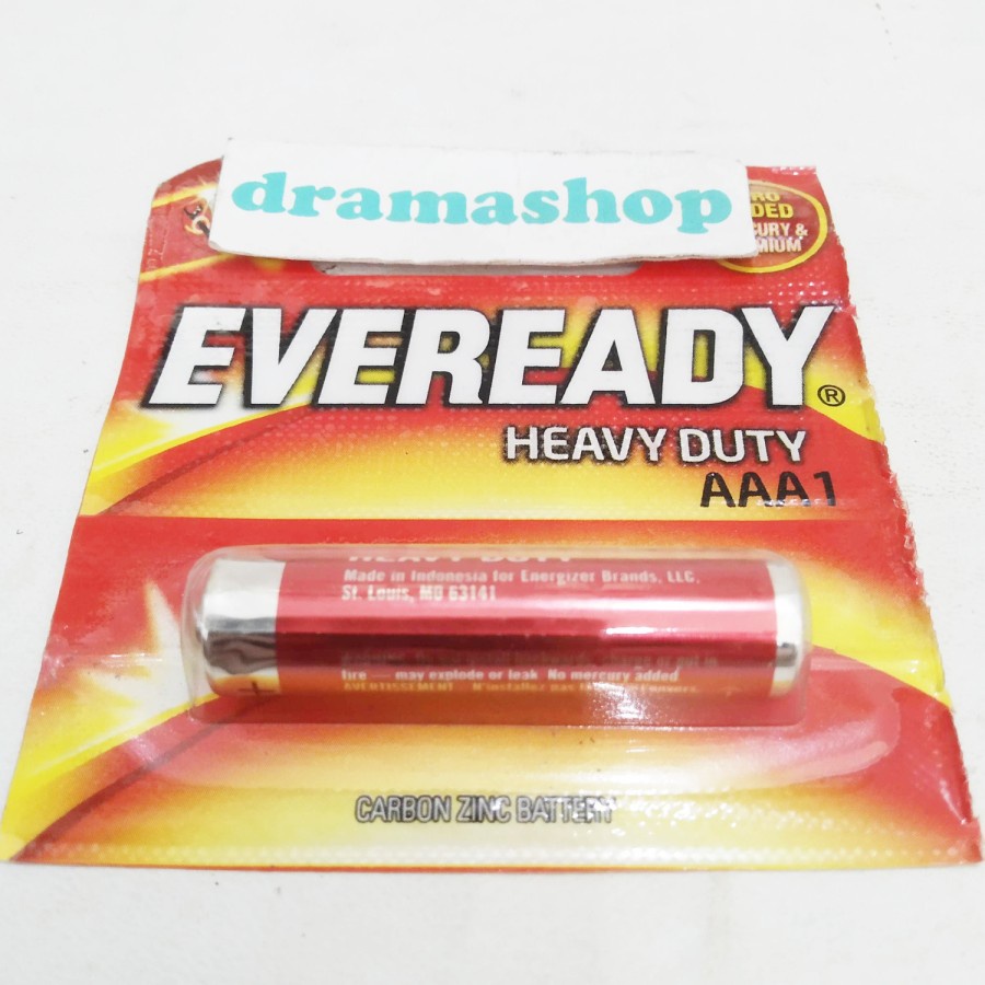 Baterai Batre Eveready AAA A3 R03 Single Pack