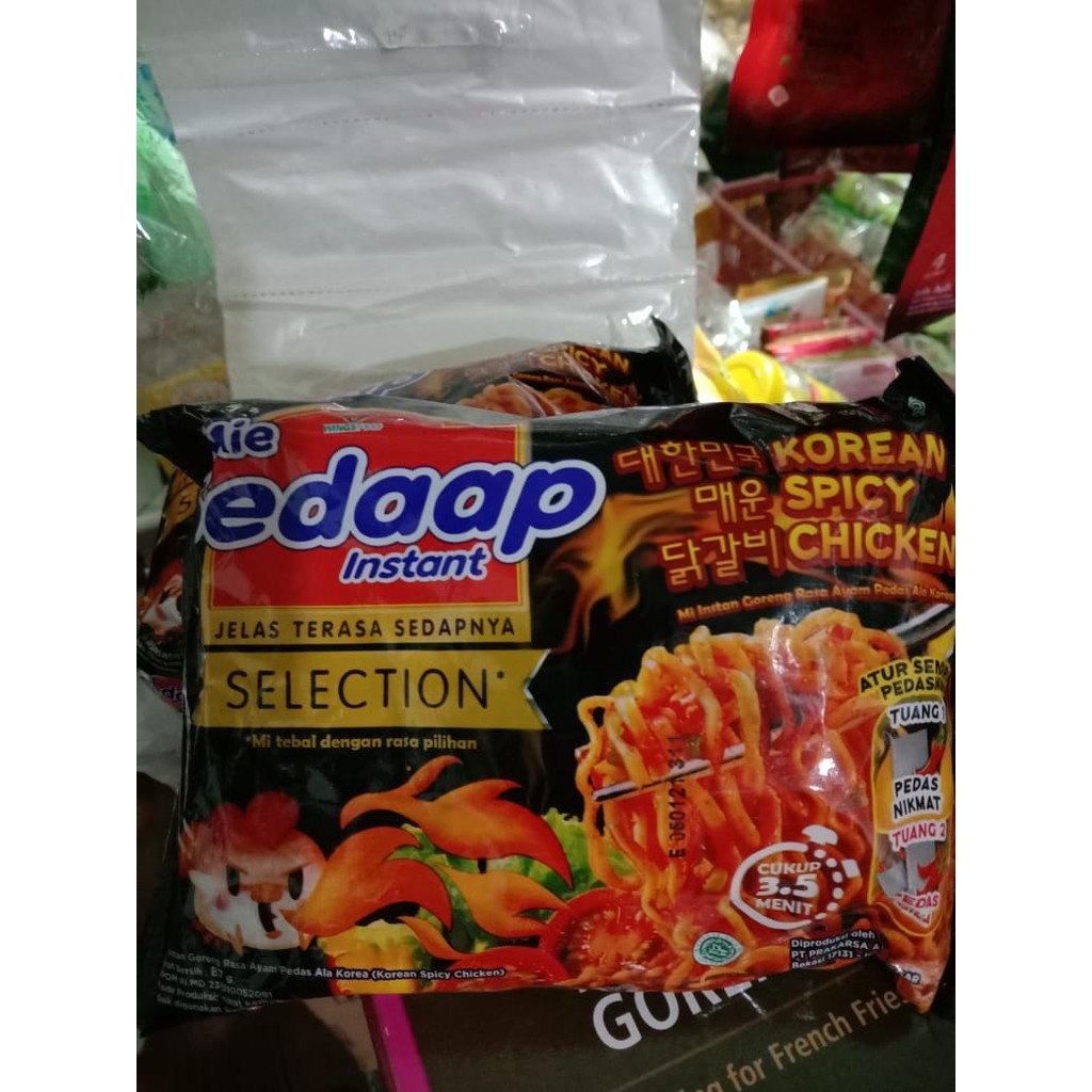 Jual Mie Sedaap Selection Korean Spicy Chicken 87 Gr Shopee Indonesia