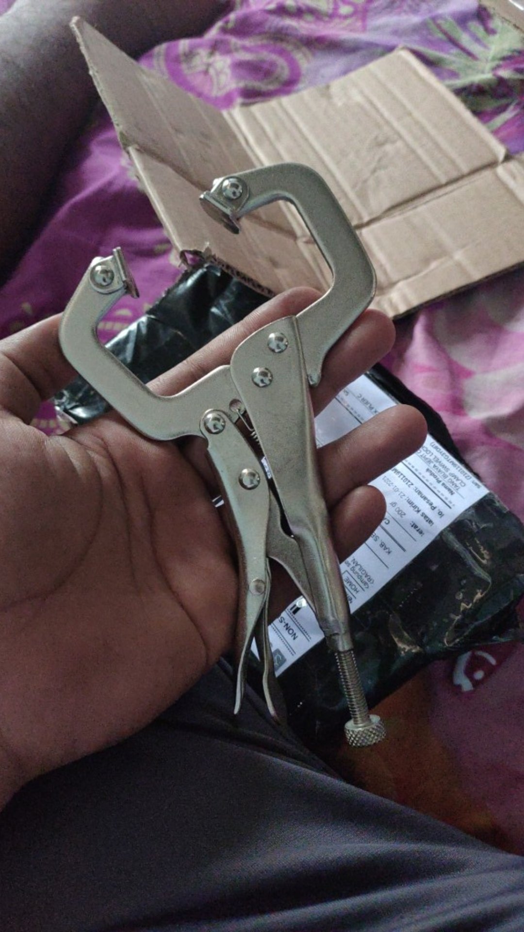 Tang Buaya Jepit Catok Kunci Mini Lock Plier C Clamp Swivel Lock
