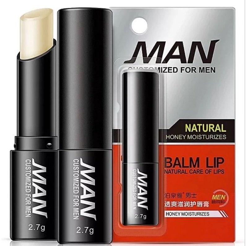 LIP BALM MAN LIP BALM PRIA PELEMBAB BIBIR MENCERAHKAN GARIS BIBIR ANTI KERING-2.7gr