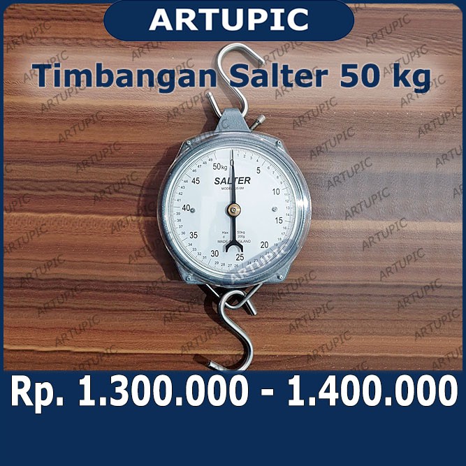 Timbangan Gantung Salter 50 Kg Jarum Original England Kalibrasi Kandang Ayam Toko Sembako Laundry