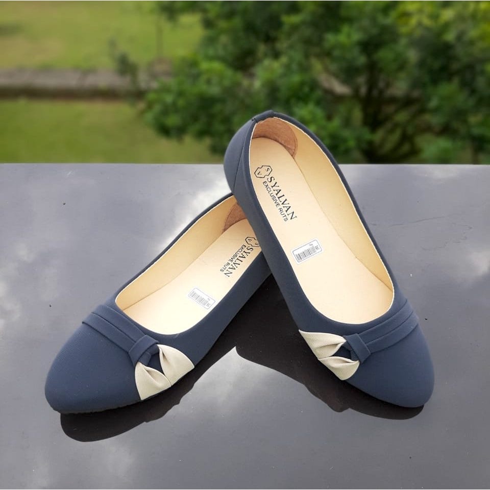 TOKOERS SBD04 Sepatu Balet Wanita Aksesoris Pita Bahan Hammer - Flat shoes wanita