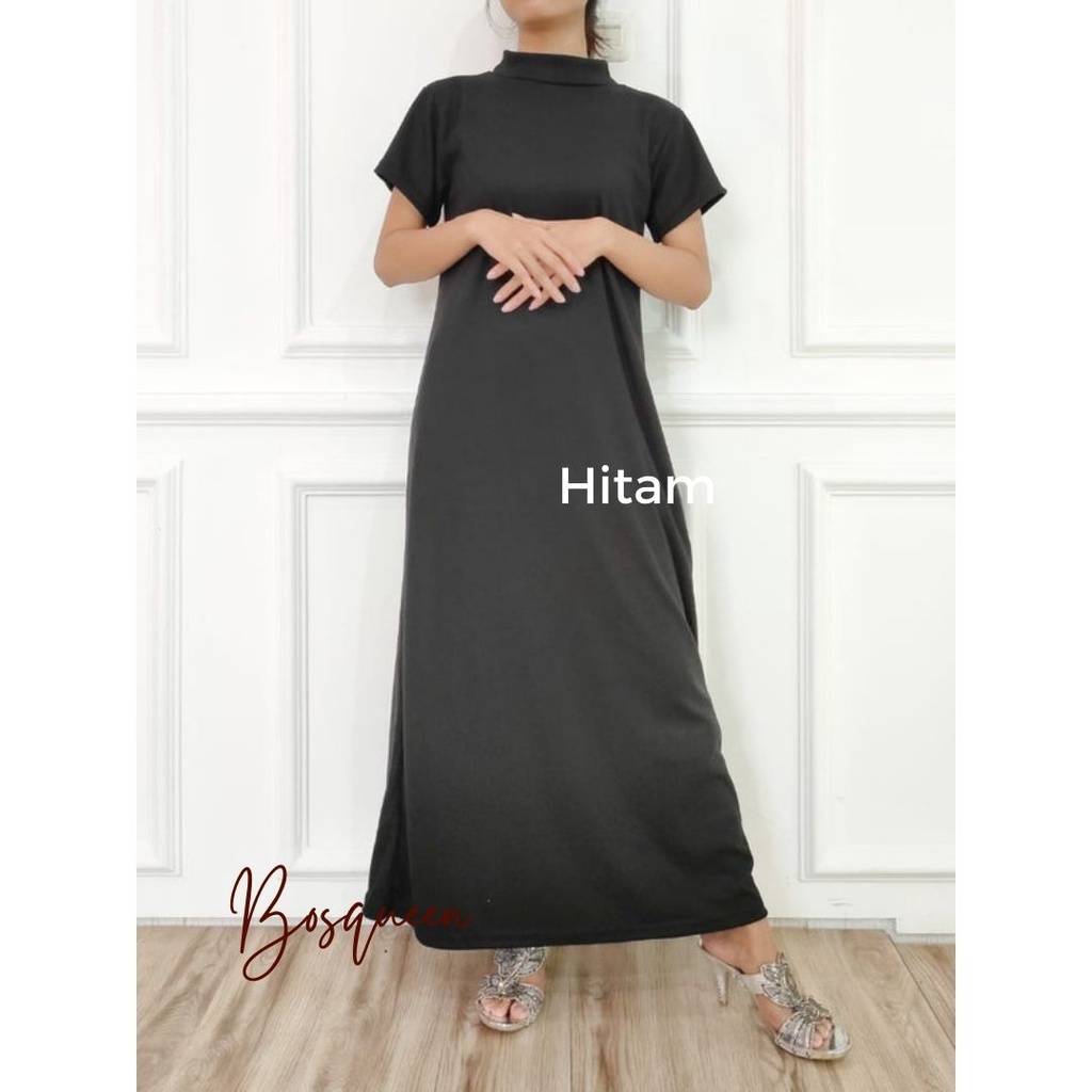 INNER DRESS SPAN RAJUT LENGAN PENDEK / BASIC LONG INNER / BASIC DRESS