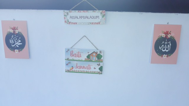 Wooden Projects Walldecor Shabby Tropical Baiti Jannati - Bjc1